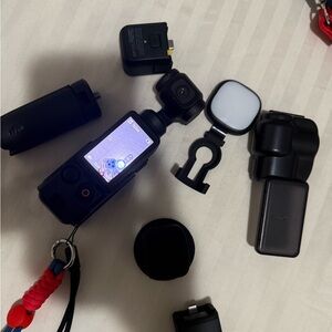 DJI Black and Red Camera Set